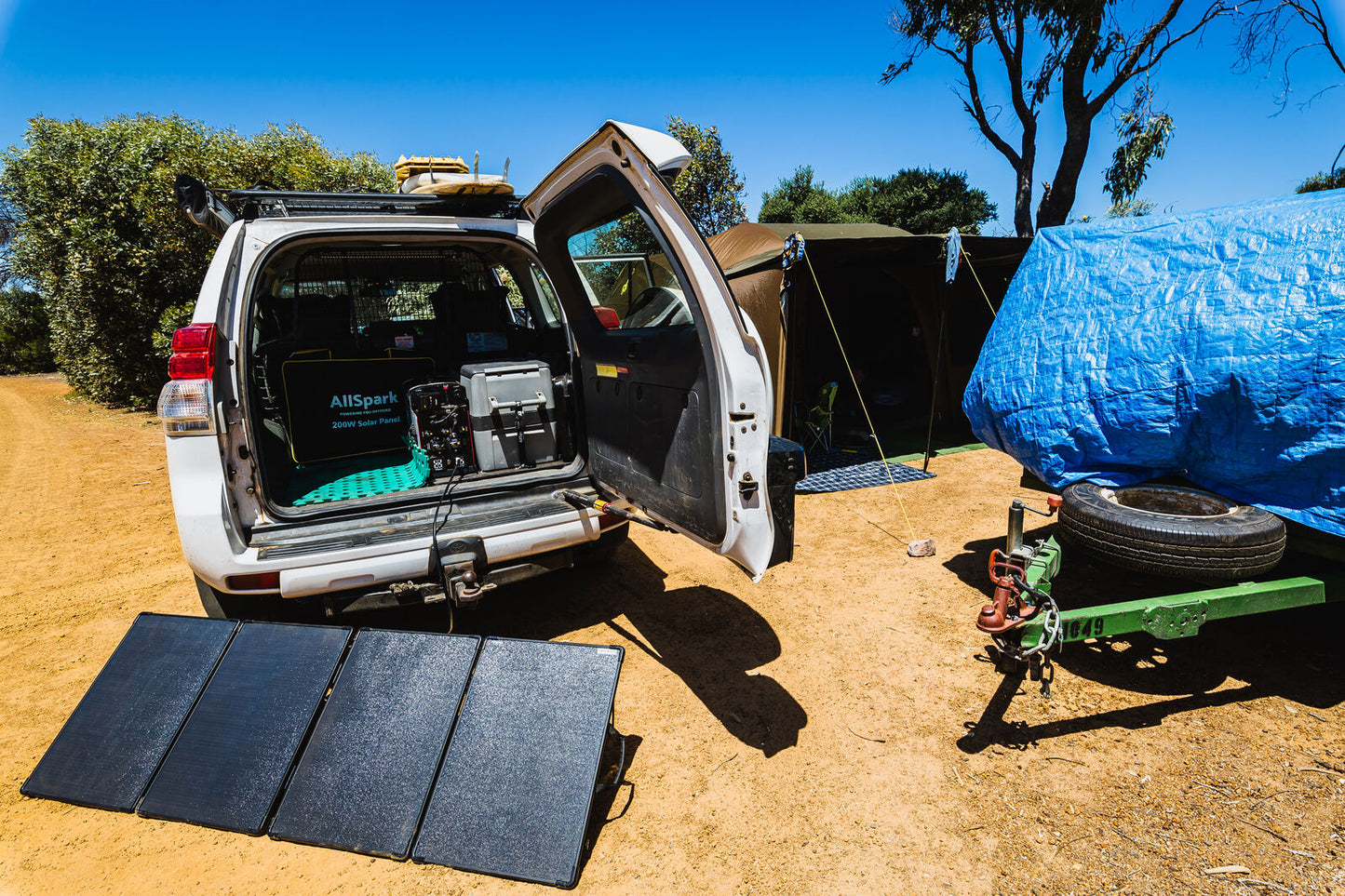 AllSpark Quad fold 200w Portable Folding Solar panel