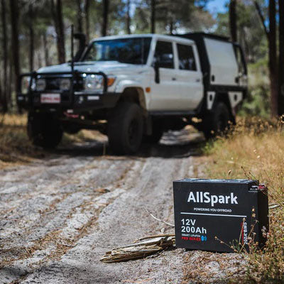 Offroad Living Slimline 200Ah lithium battery for reliable off-road and camping power solutions.
